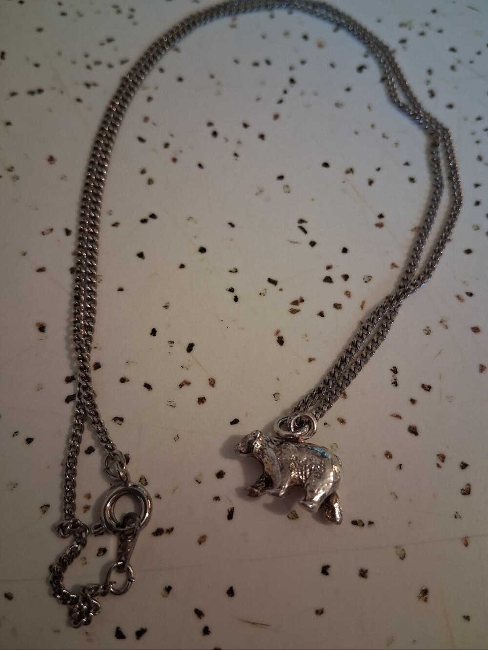 Sterling Silver Grizzly Bear Charm - Nature Jewelry Spirit Animal Totem - Picture 4 of 6